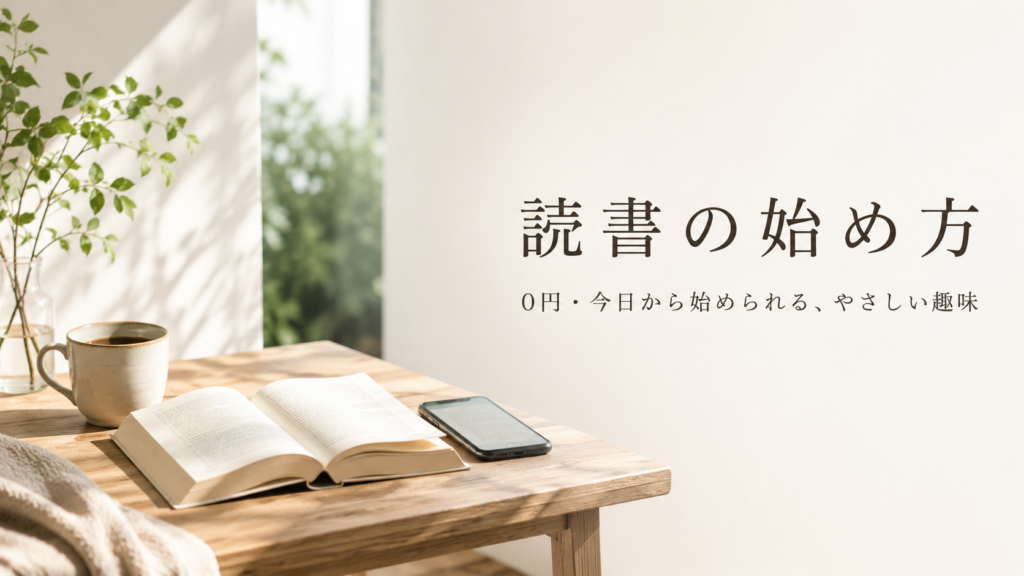 読書を趣味にする始め方｜本の選び方と続けるコツを初心者向けに解説