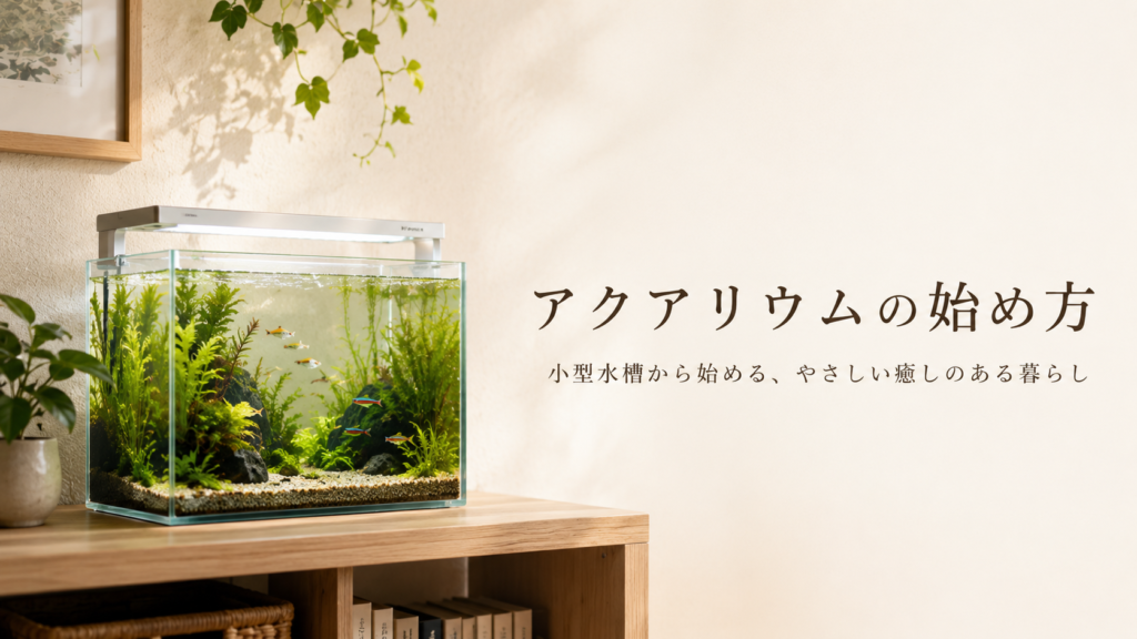 アクアリウムの始め方【初心者向け費用と道具】