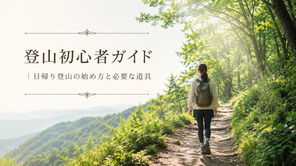 登山初心者ガイド｜日帰り登山の始め方と必要な道具